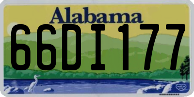 AL license plate 66DI177