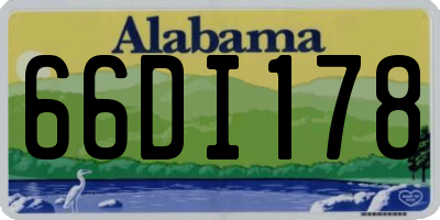 AL license plate 66DI178