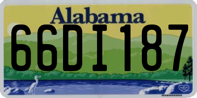 AL license plate 66DI187