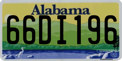 AL license plate 66DI196