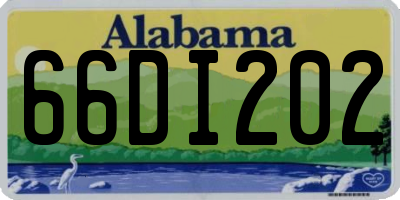 AL license plate 66DI202