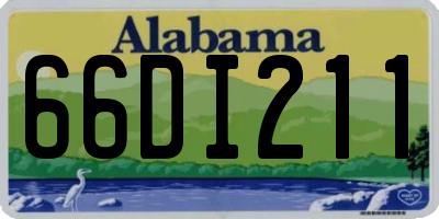 AL license plate 66DI211