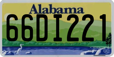 AL license plate 66DI221