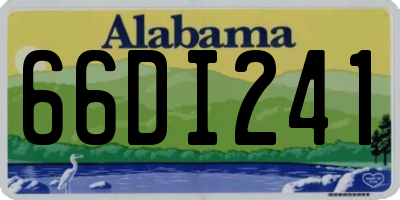 AL license plate 66DI241