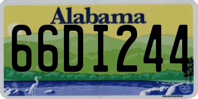 AL license plate 66DI244