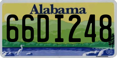 AL license plate 66DI248