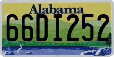 AL license plate 66DI252