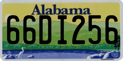 AL license plate 66DI256