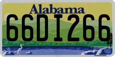 AL license plate 66DI266