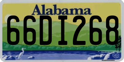 AL license plate 66DI268