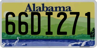 AL license plate 66DI271