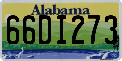AL license plate 66DI273