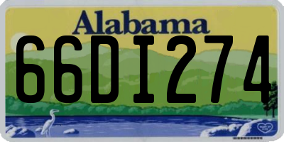 AL license plate 66DI274