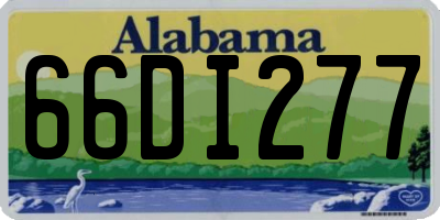AL license plate 66DI277