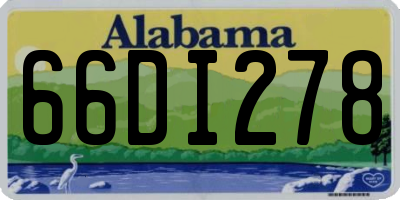 AL license plate 66DI278