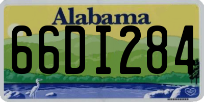AL license plate 66DI284