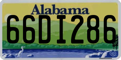 AL license plate 66DI286