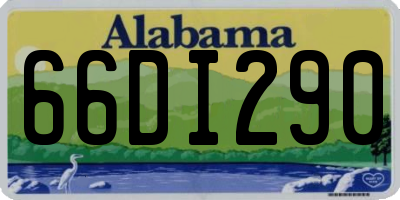 AL license plate 66DI290