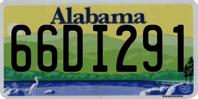 AL license plate 66DI291