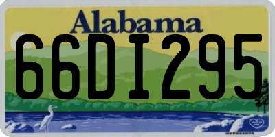 AL license plate 66DI295