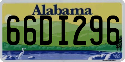 AL license plate 66DI296