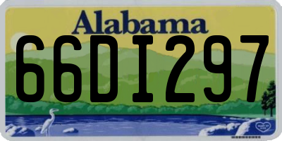 AL license plate 66DI297