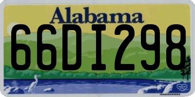AL license plate 66DI298