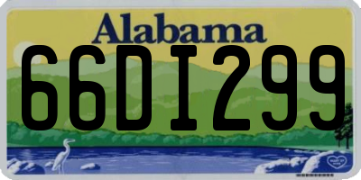 AL license plate 66DI299