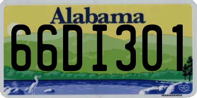 AL license plate 66DI301