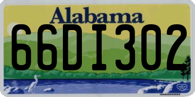 AL license plate 66DI302