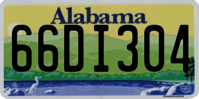 AL license plate 66DI304