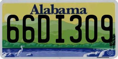 AL license plate 66DI309