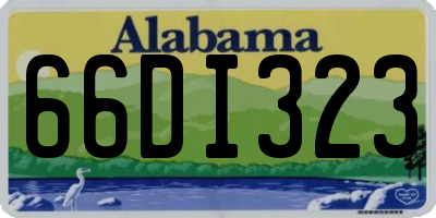 AL license plate 66DI323