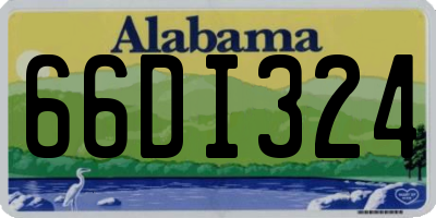 AL license plate 66DI324