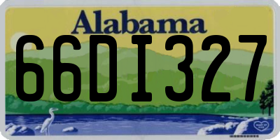AL license plate 66DI327