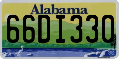 AL license plate 66DI330
