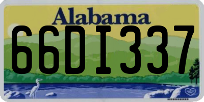 AL license plate 66DI337