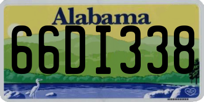 AL license plate 66DI338