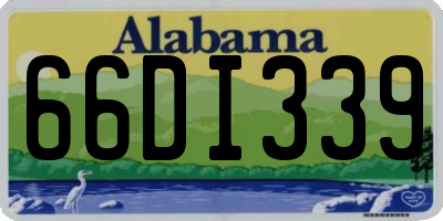 AL license plate 66DI339