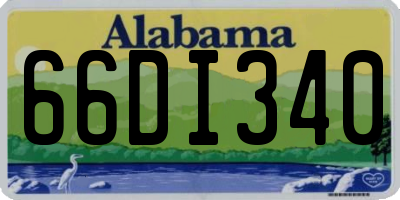 AL license plate 66DI340