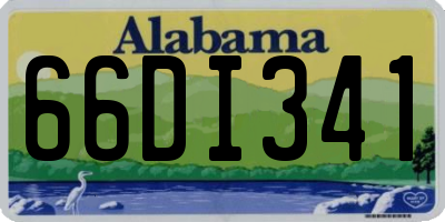 AL license plate 66DI341