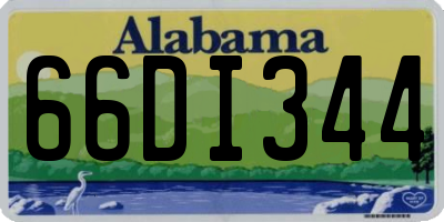 AL license plate 66DI344