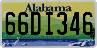 AL license plate 66DI346
