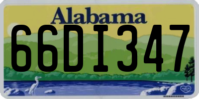 AL license plate 66DI347