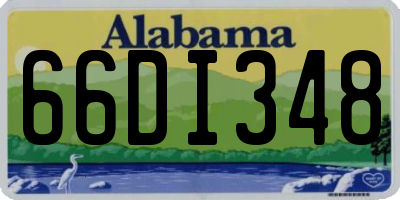 AL license plate 66DI348