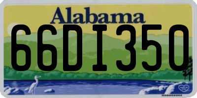 AL license plate 66DI350