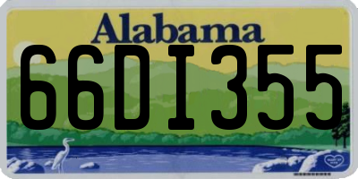 AL license plate 66DI355