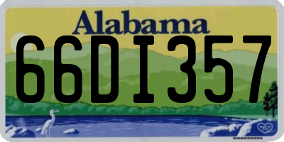 AL license plate 66DI357