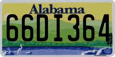 AL license plate 66DI364