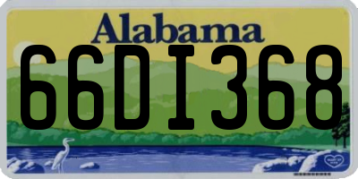 AL license plate 66DI368